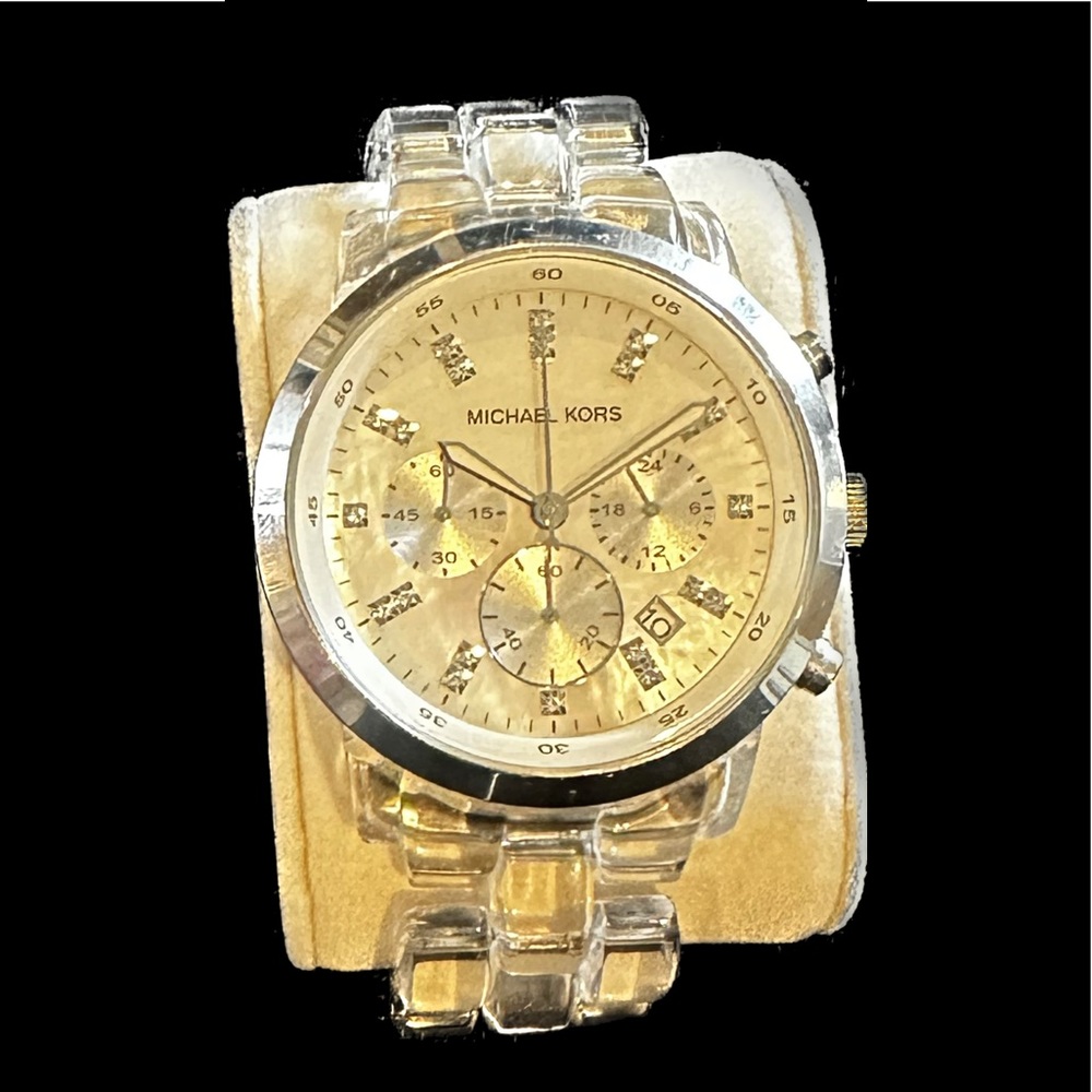 Michael Kors Clear Acrylic Watch